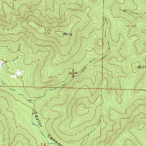 Topographic Map of Kellog Tank, NM