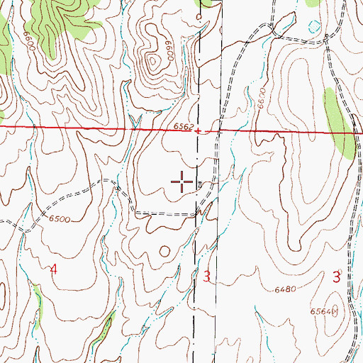 Topographic Map of Gap Well, NM
