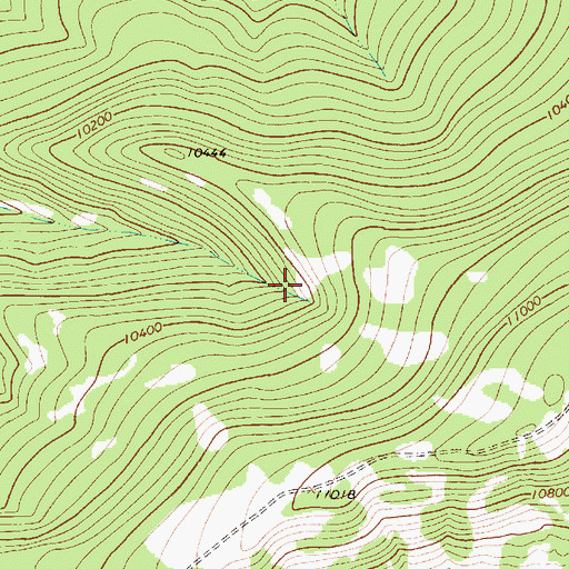 Topographic Map of Burnt Spring, NM