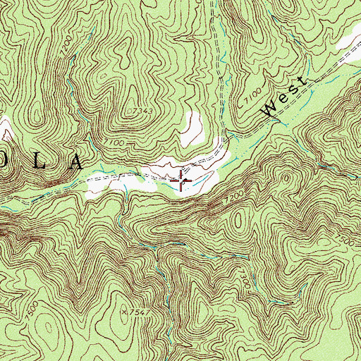 Topographic Map of Eds Place, NM