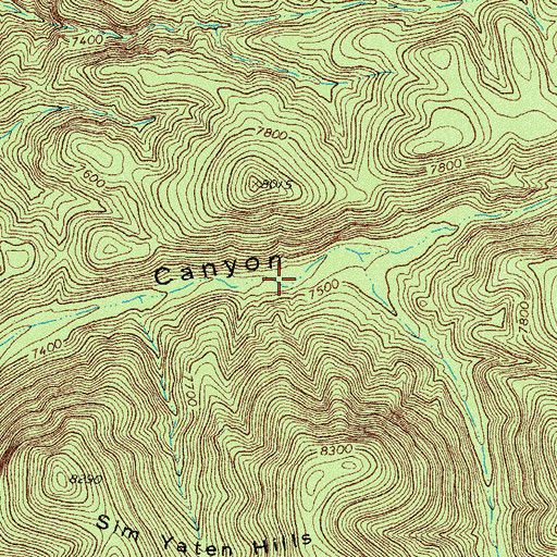 Topographic Map of Red Rock Tank, NM