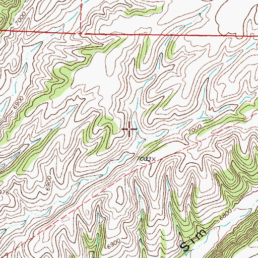 Topographic Map of Coyote Tank, NM