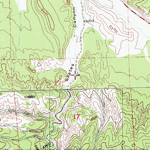 Topographic Map of Red Sap Well, NM