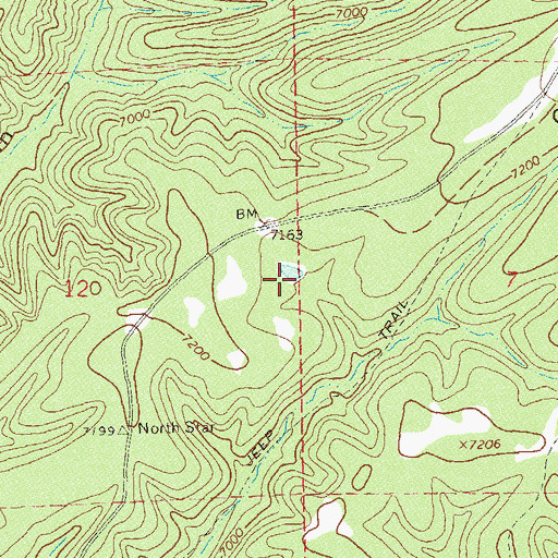 Topographic Map of Hub Tank, NM