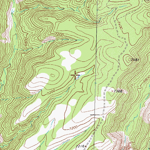 Topographic Map of Drift Fence Tank, NM