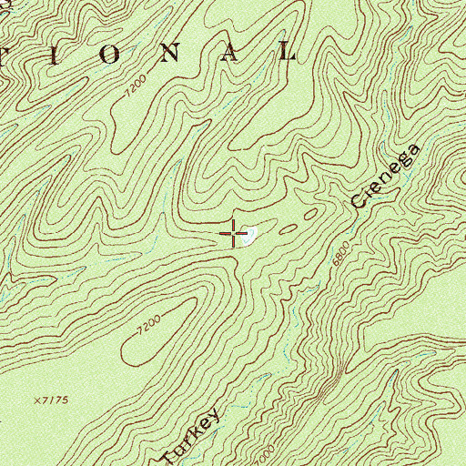 Topographic Map of Saddle Tank, NM
