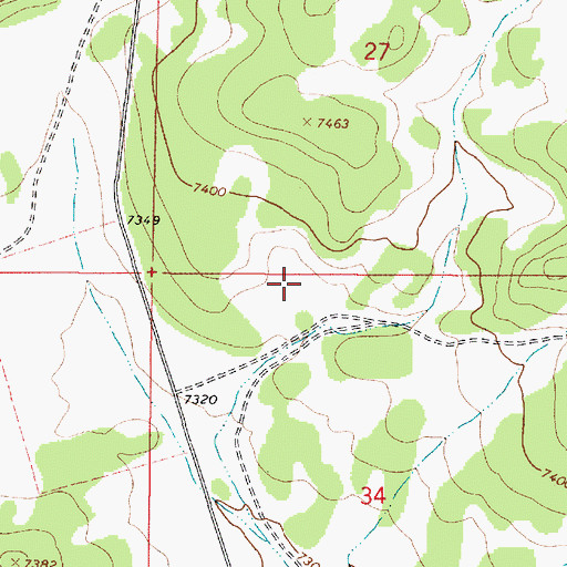 Topographic Map of Barbero Well, NM