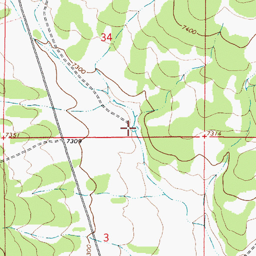 Topographic Map of Upper Barbero Tank, NM