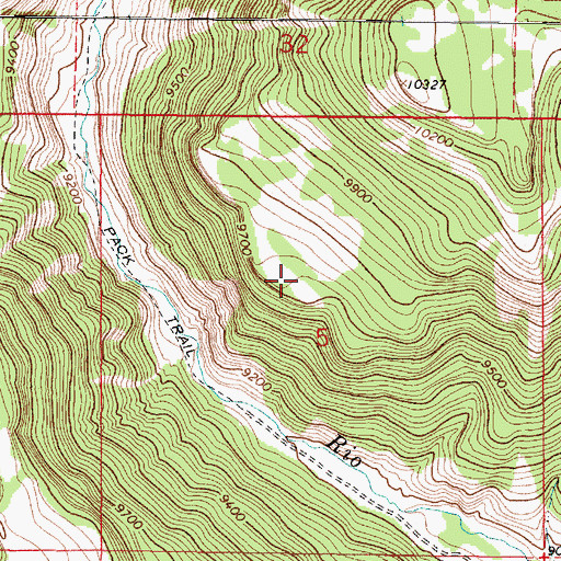 Topographic Map of Rim Rock Tank, NM
