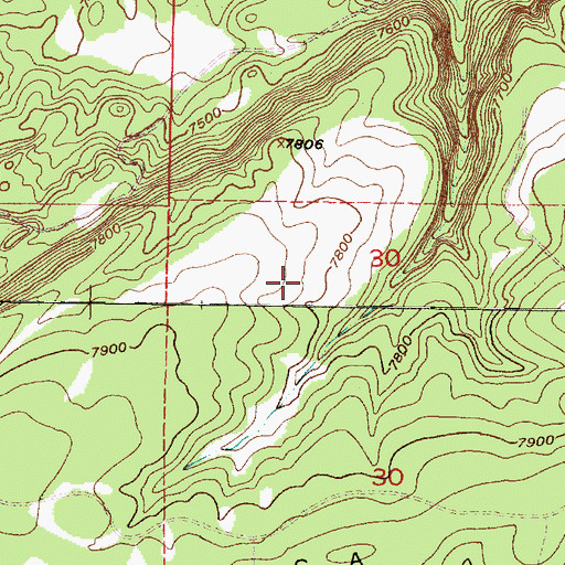 Topographic Map of Trick Tank Number Two, NM