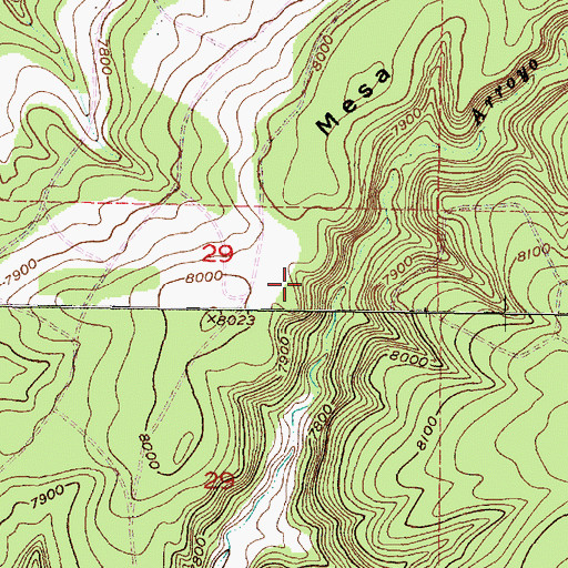 Topographic Map of Trick Tank Number Four, NM