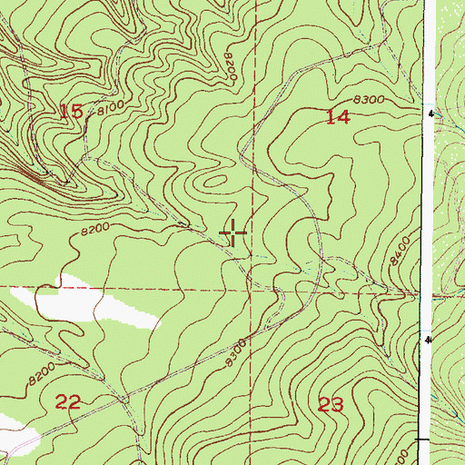 Topographic Map of Pine Tank, NM