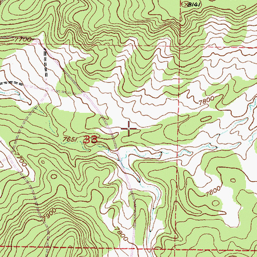 Topographic Map of Lower Lopez Tank, NM