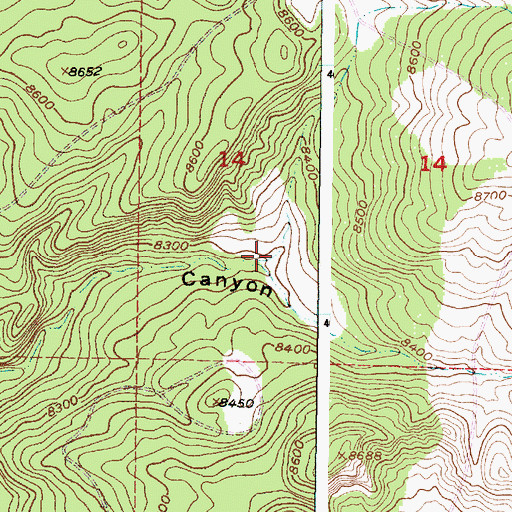 Topographic Map of Blas Tank, NM