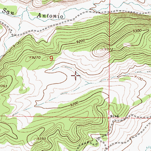 Topographic Map of Moeller Tank, NM