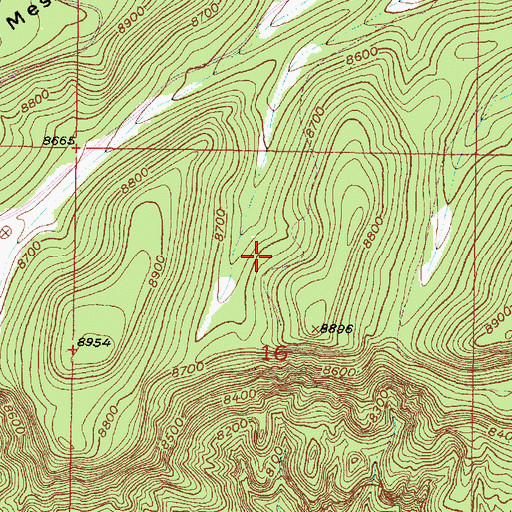 Topographic Map of Canada Spring, NM