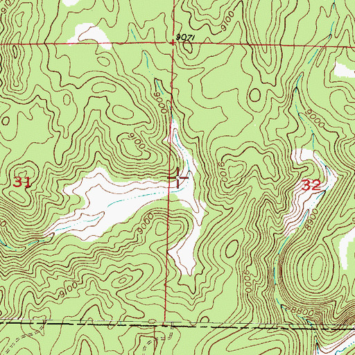 Topographic Map of Twin Ponds Tank, NM