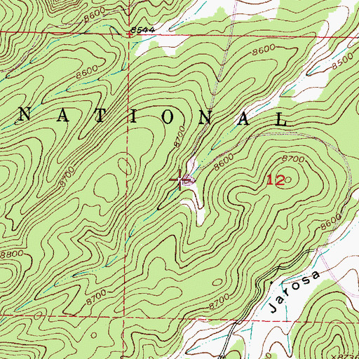 Topographic Map of Aranda Tank, NM