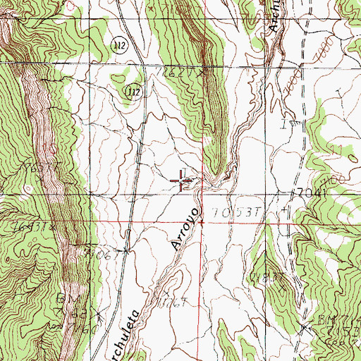 Topographic Map of Rattle Tank, NM