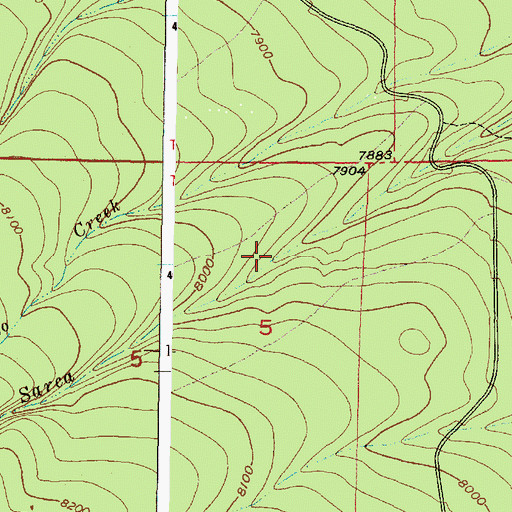 Topographic Map of Sarca Spring, NM