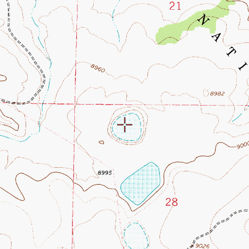 Topographic Map of Pit Tank Number Two, NM
