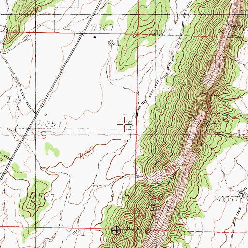 Topographic Map of Fickle Tank, NM