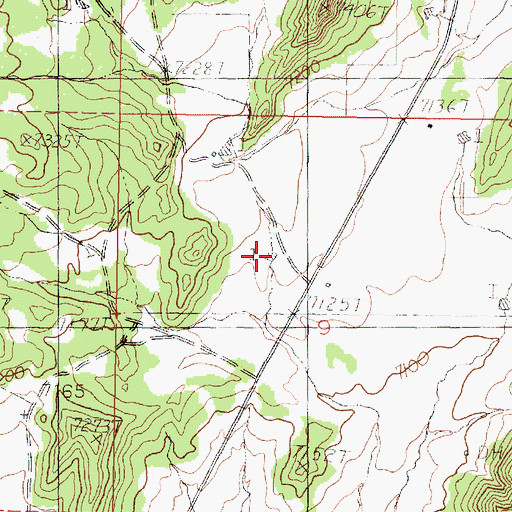 Topographic Map of Mars Tank, NM