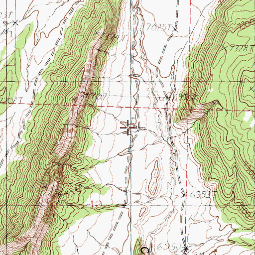 Topographic Map of Middle Tank, NM