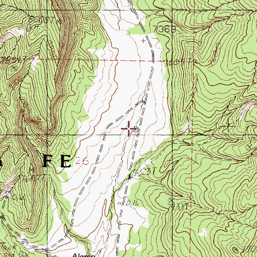 Topographic Map of Bug Tank, NM
