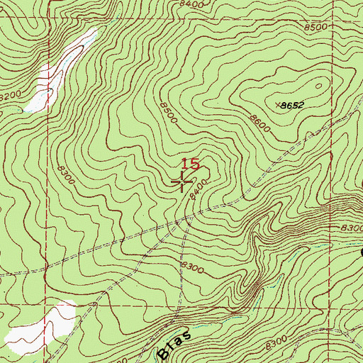 Topographic Map of Fifteen Tank, NM