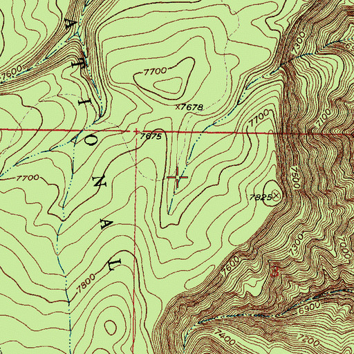 Topographic Map of East Tank, NM