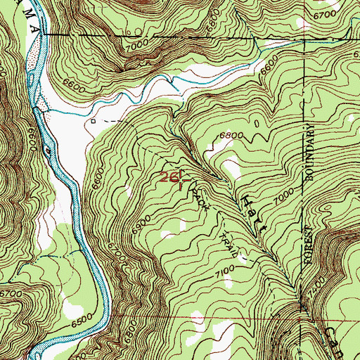 Topographic Map of Hart Trail, NM
