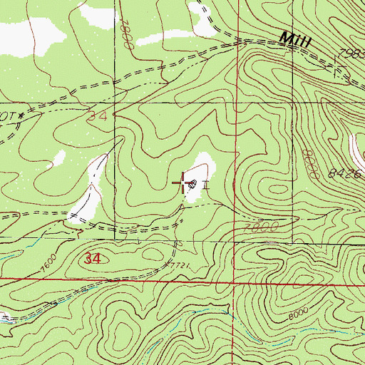 Topographic Map of Rowden Tank, NM