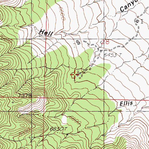 Topographic Map of Little Tank, NM