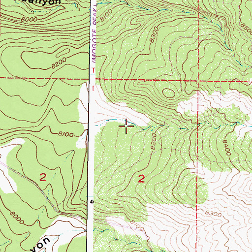 Topographic Map of Vaquero Tank, NM