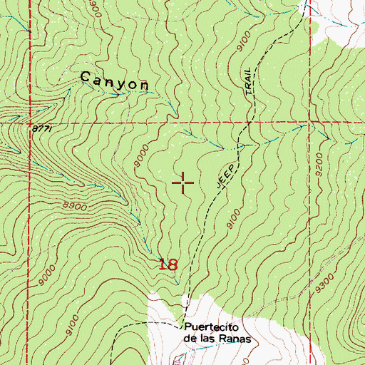 Topographic Map of Toro Tank, NM