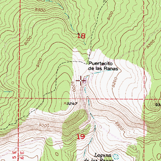 Topographic Map of Puertecito Tank, NM