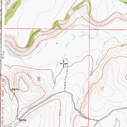 Topographic Map of Stewart Corral, NM