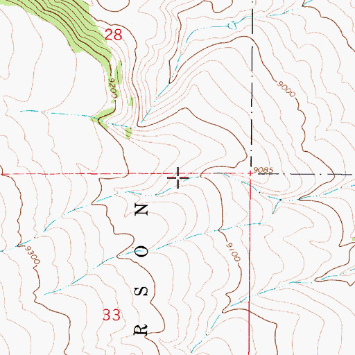 Topographic Map of Lucero Tank, NM