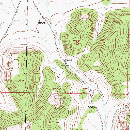 Topographic Map of Number Five Tank, NM