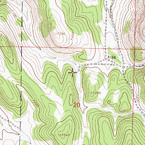 Topographic Map of Earth Tank Number Two, NM