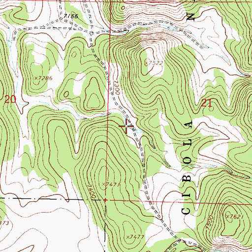 Topographic Map of Number One Tank, NM
