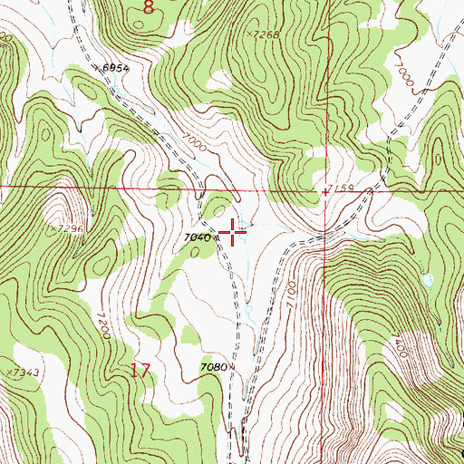 Topographic Map of Number Four Tank, NM