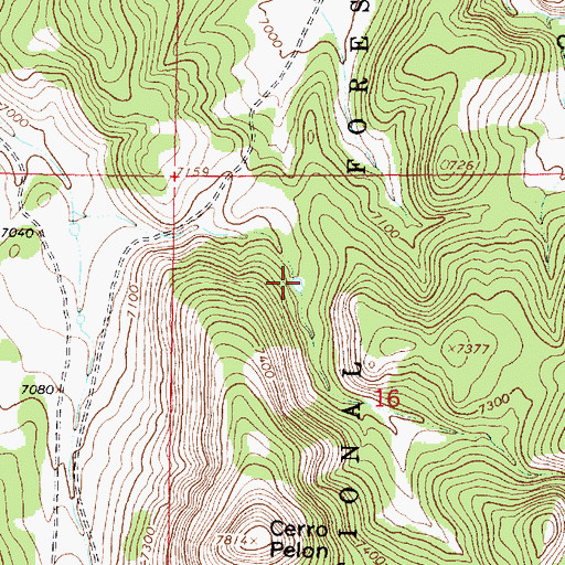 Topographic Map of Earth Tank Number One, NM