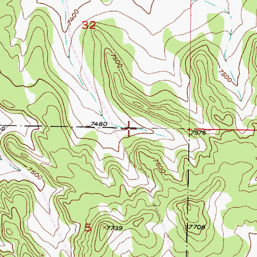 Topographic Map of Corner Tank, NM