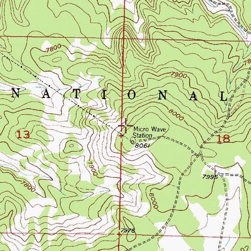 Topographic Map of Pinon Well, NM