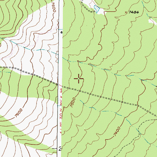 Topographic Map of Old Trick Tank, NM