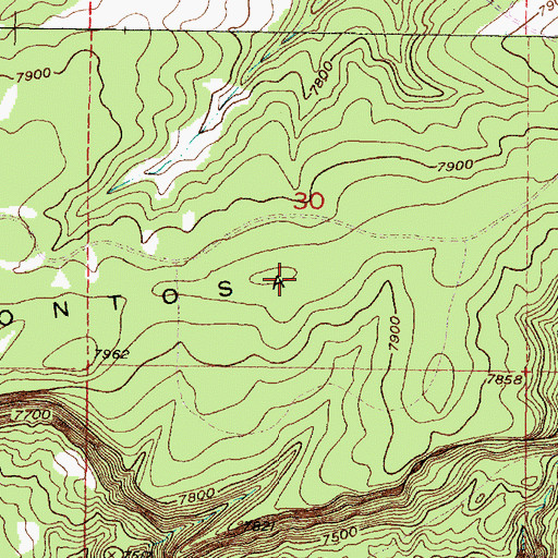 Topographic Map of Trick Tank Number Three, NM