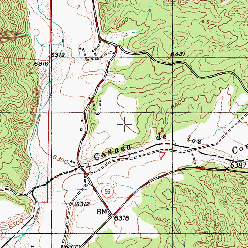 Topographic Map of Mesa Vista School, NM