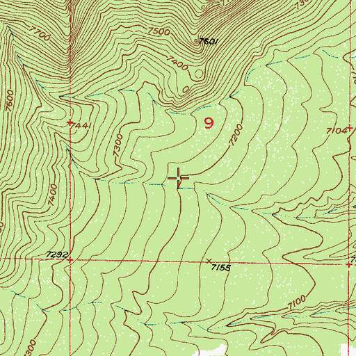 Topographic Map of Ortega Tank, NM